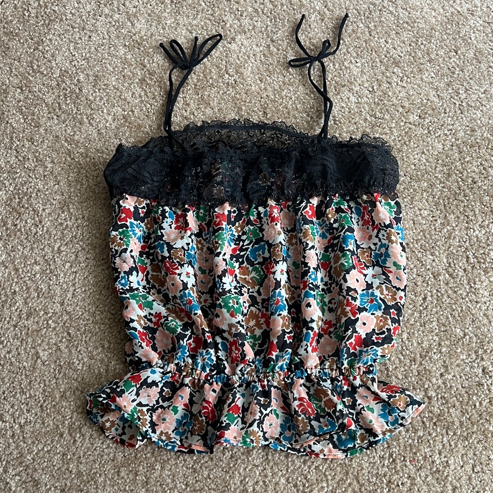Floral intimates tank